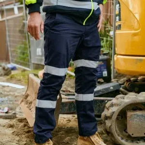 Bisley Taped Biomotion Stretch Cotton Drill Pants BPC6008T
