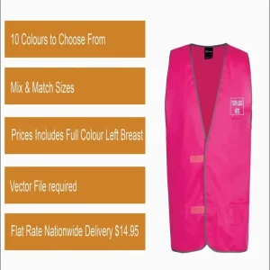 10 x Jb’s Printed Coloured Vests 6HFV