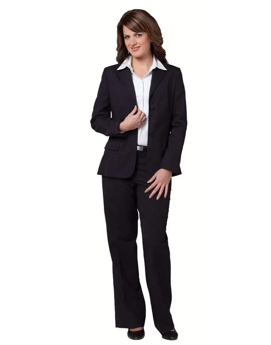 BENCHMARK Women's Wool Blend Stretch Slim Leg Flexi Waist Pants M9400 - Image 2