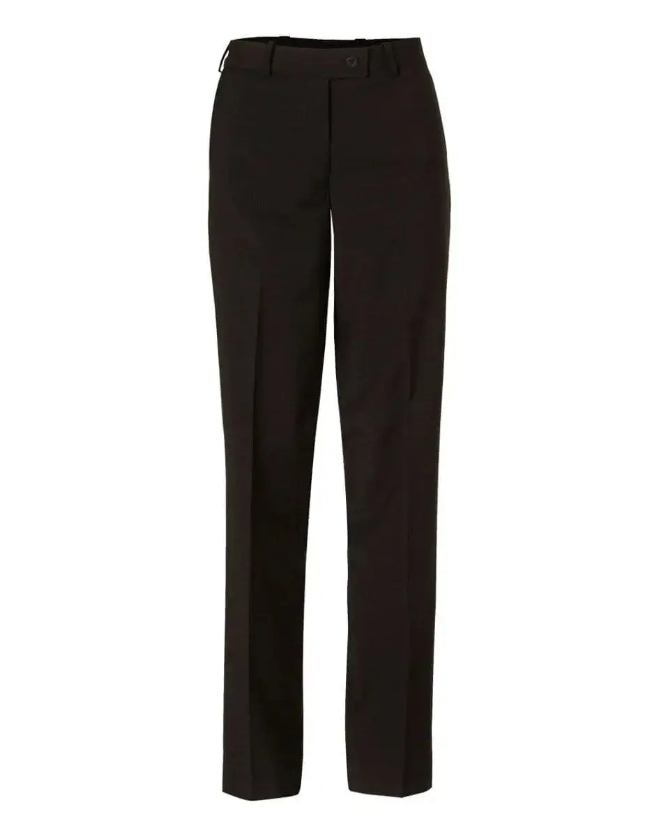 BENCHMARK Women's Wool Blend Stretch Slim Leg Flexi Waist Pants M9400 - Image 3